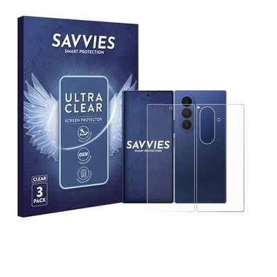 6x Schutzfolie für Samsung Galaxy Z Fold 7 (Display+Rückseite) Displayschutz