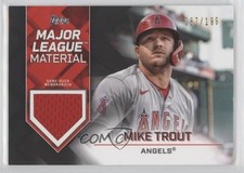 2022 Topps Series 1 Major League Material Black 87/199 Mike Trout #MLM-MT 0a2t