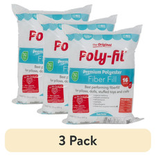 Polyfill Stuffing Polyester Fiber Pilow Stuff Fill Crafts Sewing Washable 3 PACK