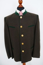 Allwerk Trachten Janker Gr.98 100% Schurwolle Bronze Braun absoluter Top Zustand