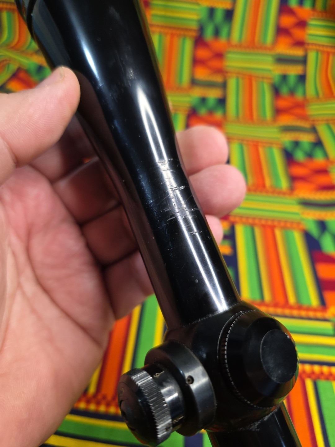 VINTAGE REDFIELD 6-18X ACCU-RANGE 600 GLOSS RIFLE SCOPE WITH AO TARGET RETICLE 