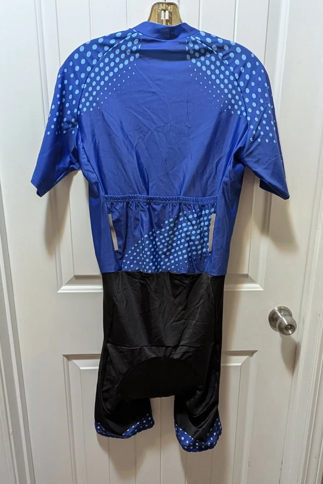 NEW! Tri Skin TriSuit Women's XL Blue/Black Cycling Clothing Triathlon Endura - Image 3 of 4