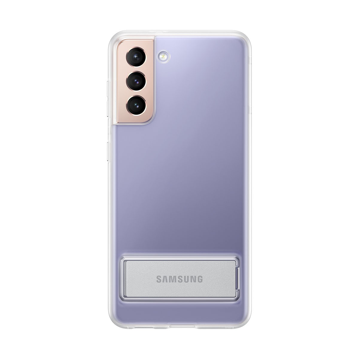 Coque transparente Galaxy S21 5G pour bureau et cuisine avec anneau support intégré