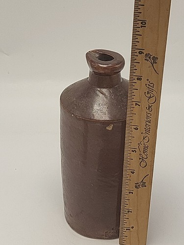 Antique DOULTON LAMBETH salt glazed ceramic Stoneware Master Ink Bottle. 8.5" - Afbeelding 3 van 14