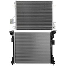 Aluminum Radiator & AC Condenser Cooling Kit For 2008-2019 Dodge Grand Caravan