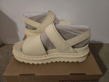 Dr Marten Toile Cream Yellow Voss Hydro Leather Sandal - UK 7