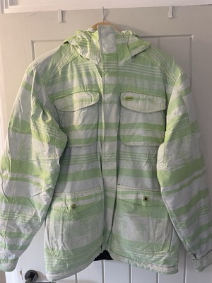 Skijacke Herren Ripzone Medium, guter Zustand grün weiß Skimantel 