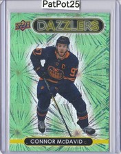 2021-22 Upper Deck DZ-19 Connor McDavid dazzlers GREEN Edmonton Oilers