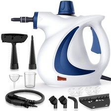 QumKal Handheld Steam Cleaner, High Temperature Multipurpose Large, White