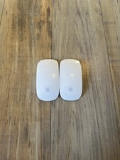 Apple Magic Mouse Wireless Bluetooth Multi-Touch Laser White Silver Lot of 2