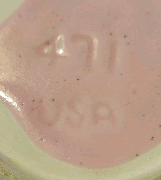 Vintage Hoenig California Pottery Divided Serving Dish Chip Dip 471 Pink w Lid 