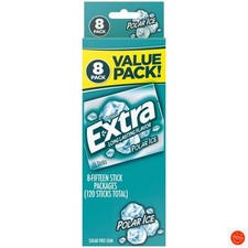 Sugar-Free Polar Ice Gum Value Pack - 15ct/8pk