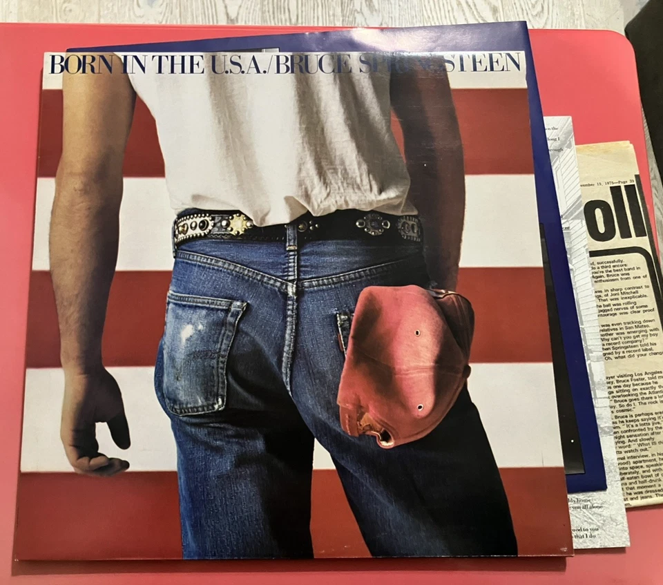 Bruce Springsteen Born In The USA LP + 4 Side Melody Maker 1975 Article /1984 - Image 2 of 4