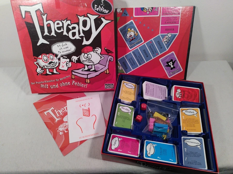 Therapy 3. Edition rot - Brettspiel von  Parker Gesellschaftsspiel komplett - Bild 3 von 4