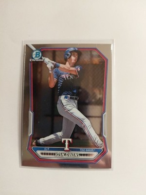 Topps Bowman Chrome 2026 Josh Owens Texas Rangers Card #BCP-62 Chrome