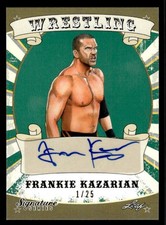 Frankie KazaRian 2016 Leaf Signature Series Green Autograph #'D 1/25 #27