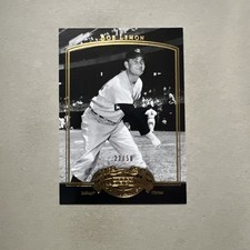 2005 UD Past Time Pennants #8 Bob Lemon Gold #/50 Cleveland Indians/Guardians