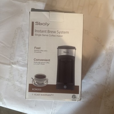 Sboly Single K- Pod  Compatible Coffee Maker. EUC  original packaging