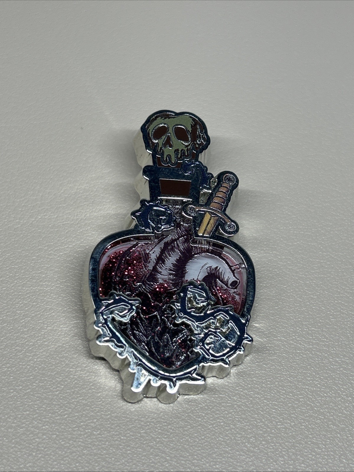 Disney Villains Potion Bottle Liquid Glitter Blind Box Enamel Pin Evil Queen