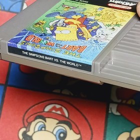 The Simpsons: Bart vs. the World (Nintendo NES) Authentic/Cleaned/Tested Game