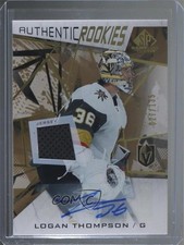 2021 SP Game Used Authentic Rookies Gold Jersey 27/135 Logan Thompson Auto 0l2r