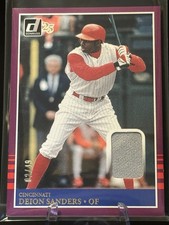2025 Panini Donruss Relic Purple #2/49 Deion Sanders 1985 Retro MAT-DS
