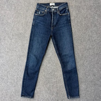 AGoldE Cabana Dark Wash Blue Denim Nico High Rise Slim Jeans Women's Size 23