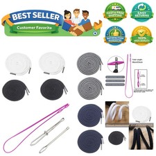 8 Pieces Drawstring Cords Replacement Drawstrings with Easy Threaders for Swe...