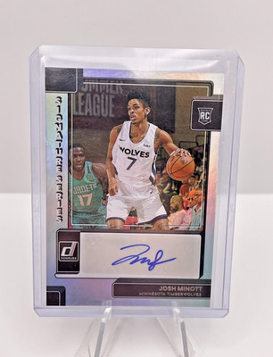 2022-23 Panini Donruss Signature Series Josh Minott Rookie #SS-JMT RC Auto