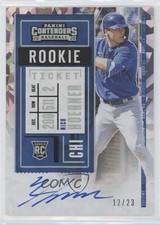 2020 Panini Contenders Cracked Ice Ticket 12/23 Nico Hoerner #117 Auto 7xr