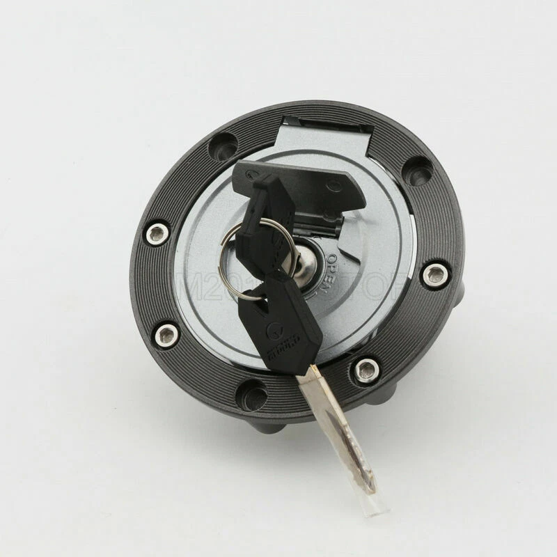 Ignition Switch Fuel Gas Cap Cover Lock w/Key for Yamaha FZ6 2004-09 FZ6R 09-14 - Imagem 4 de 4