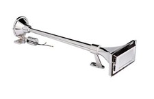 Klaxon D'Air Chrome 24 V Taille Roi Pour Camion Bateau Remorque Tracteur 139dB #