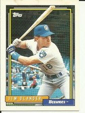 1992 TOPPS Baseball Card #7 Jim Olander BREWERS (OJ7-1)