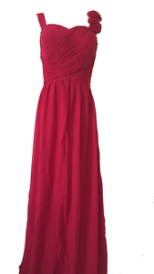 vestito lungo rosso cerimonia