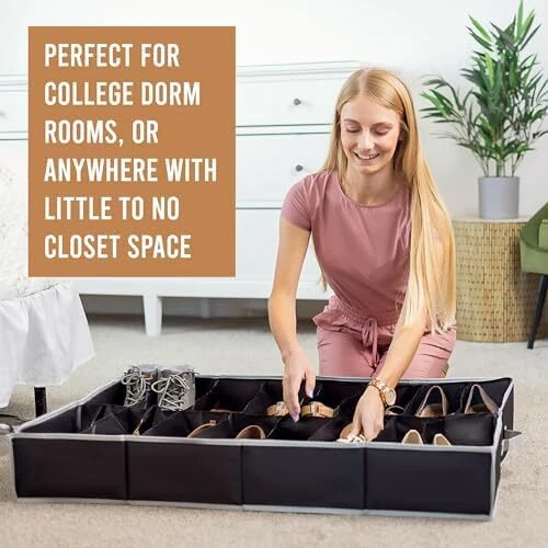Holdn' Storage Under Bed Shoe Storage Organizer - Thumbnail 4