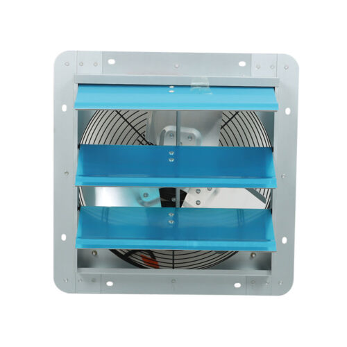 10"12"14"16"20" Shutter Exhaust Fan Aluminum High Speed Wall Mounted Garage Shop - Picture 3 of 38
