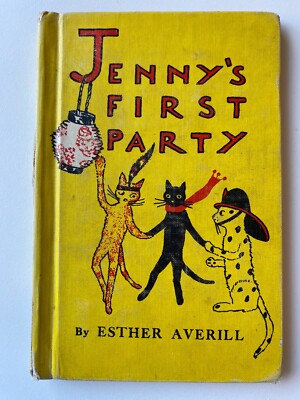 JENNY'S FIRST PARTY~Esther Averill~1948 EXLIB HC~Pickles~CAPTAIN TINKER~New York