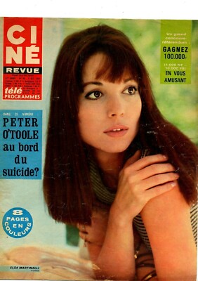 Magazincover Coverage Ciné Revue Elsa Martinelli 