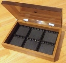 RARE VINTAGE CASSETTE TAPE BOX STORAGE HOLDER CARRIER WITH HINGED PLASTIC COVER
