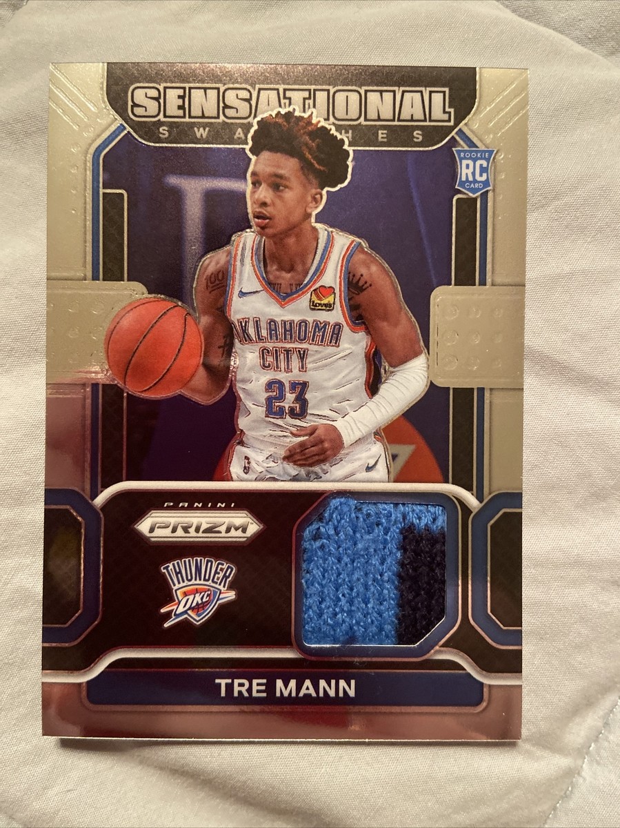 Tre Mann 2021-22 Panini Prizm Sensational Swatches Rookie RC SP 