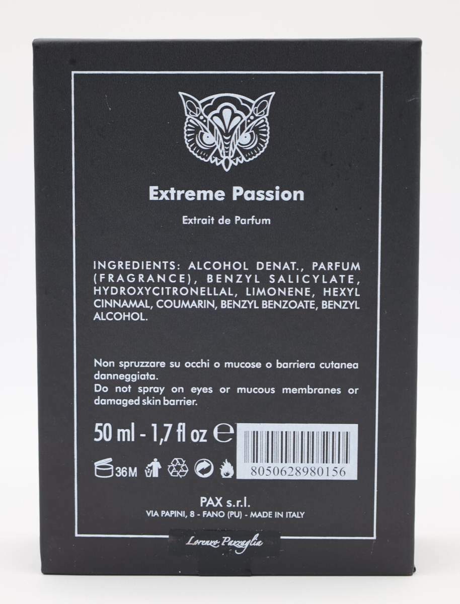 Lorenzo Pazzaglia Extreme Passion 50ml / 1.7 oz Authentic Sealed