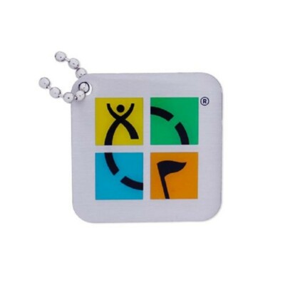 A Geocaching Travel Bug is a unique tracking tag