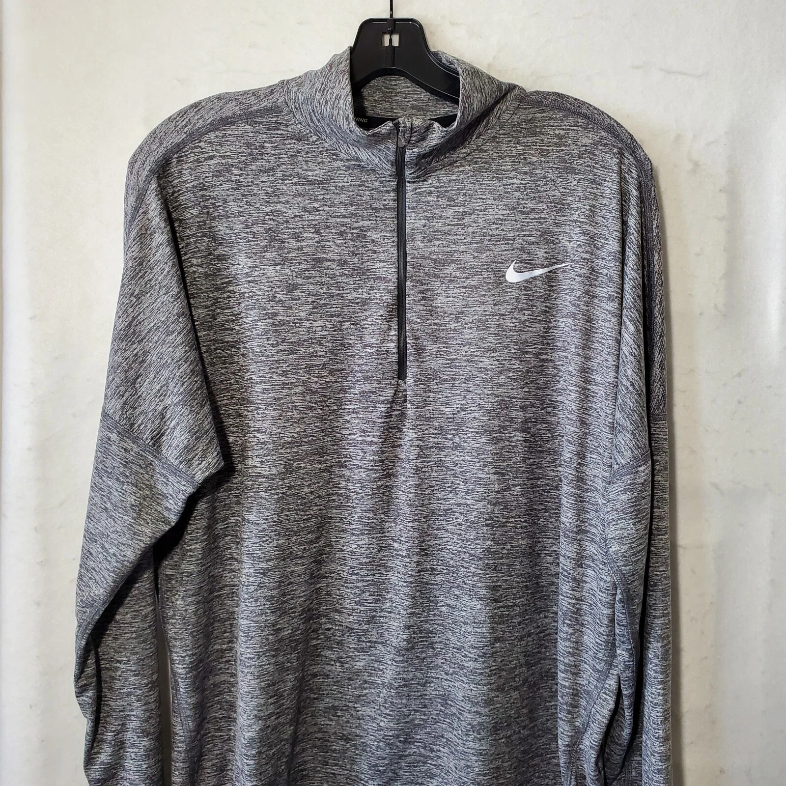 Nike Running Shirt Women's Extra Large Dri-Fit Running Pullover Grey Element