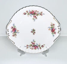 Royal Albert - Moss Rose tab handled cake / gateau plate. First quality