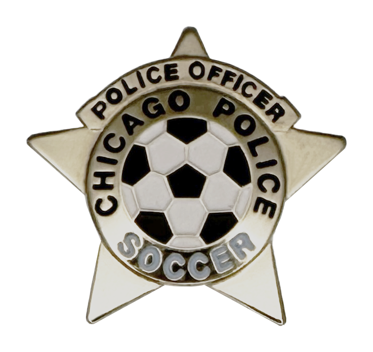 CHICAGO POLICE DEPARTMENT STAR LAPEL PIN: Soccer