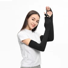 OH!SUNNY Arm Sleeves Long Gloves Sun UV Protection UPF 50+ Breathable Mittens