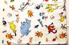 Dr. Seuss Robert Kaufman Fabric Approx 63" 100 Cotton Pre-Washed Cat In Hat