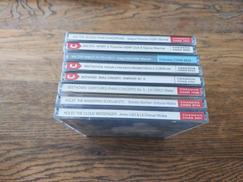 Lote de 11 CD Walton Beethoven Holst Chandos en muy buena condición Foto 3 de 4
