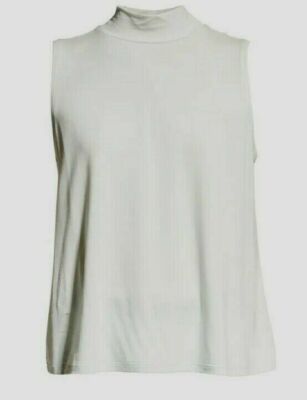 NWT 1X or XL Eileen Fisher Young Fern Green Mock Neck