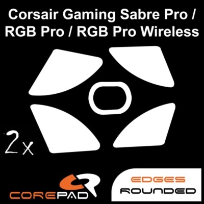 Corepad Skatez Corsair Sabre Pro / RGB Pro Mouse Feet Hyperglides PTFE Teflon